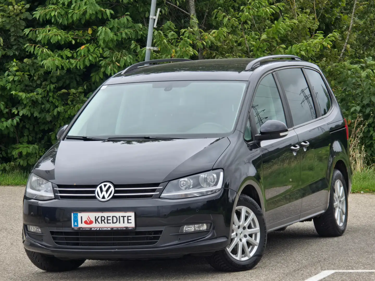 Volkswagen Sharan Top* Kredit* Tempomat* PDC* Sitzheizung* Gepflegt* Negro - 1