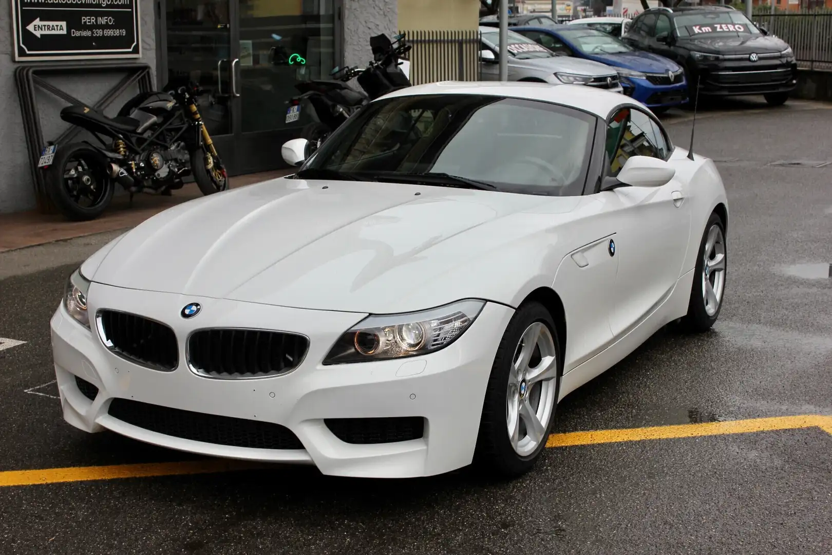 BMW Z4 2.0i 185 CV M-SPORT XENON SEDILI SPORT PELLE NERA Blanc - 2