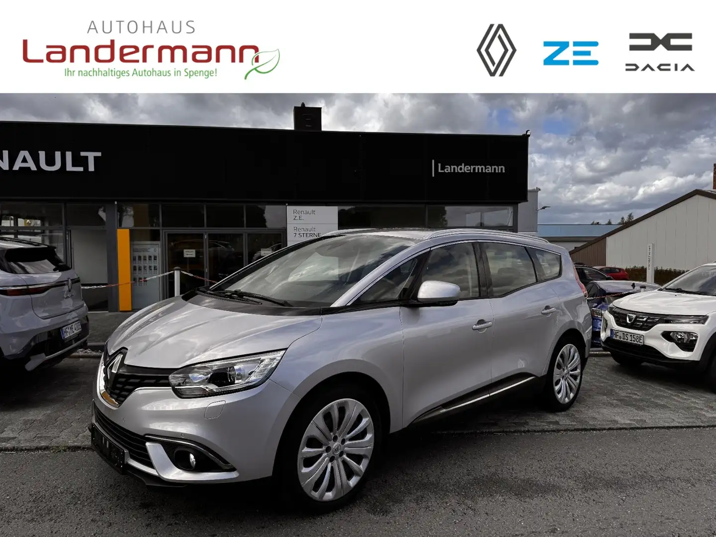 Renault Grand Scenic BUSINESS DCI 120 AHK+SITZH+PDC+NAVI Silber - 1