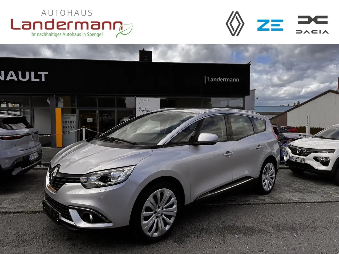 Renault Grand Scenic BUSINESS DCI 120 AHK+SITZH+PDC+NAVI Silber - 1