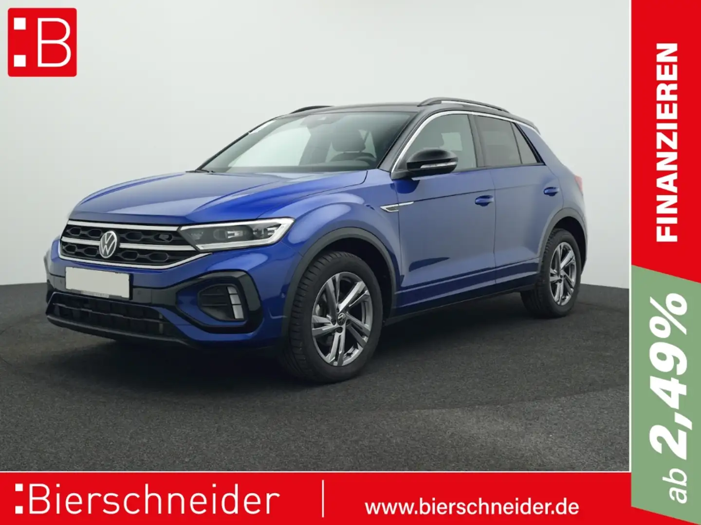 Volkswagen T-Roc 2.0 TDI R-Line 5-J-GAR PANO AHK KAMERA NAVI Blau - 1