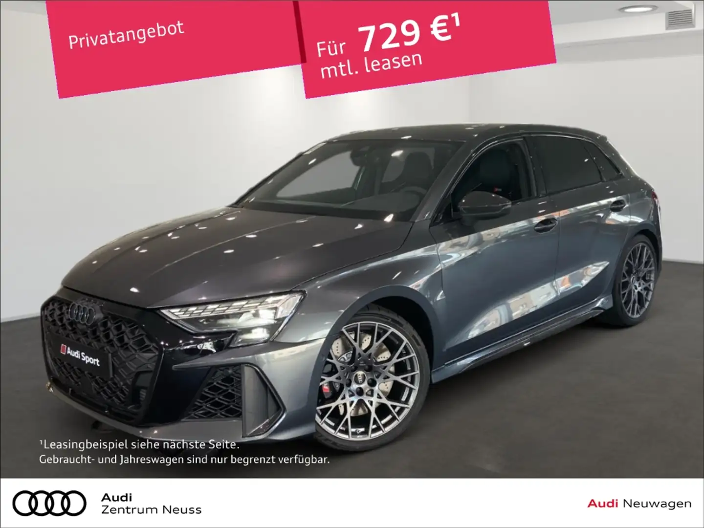 Audi RS3 SPORTBACK QUATTRO S TRONIC RSSCHALENSITZE/CARBONPA Gris - 1