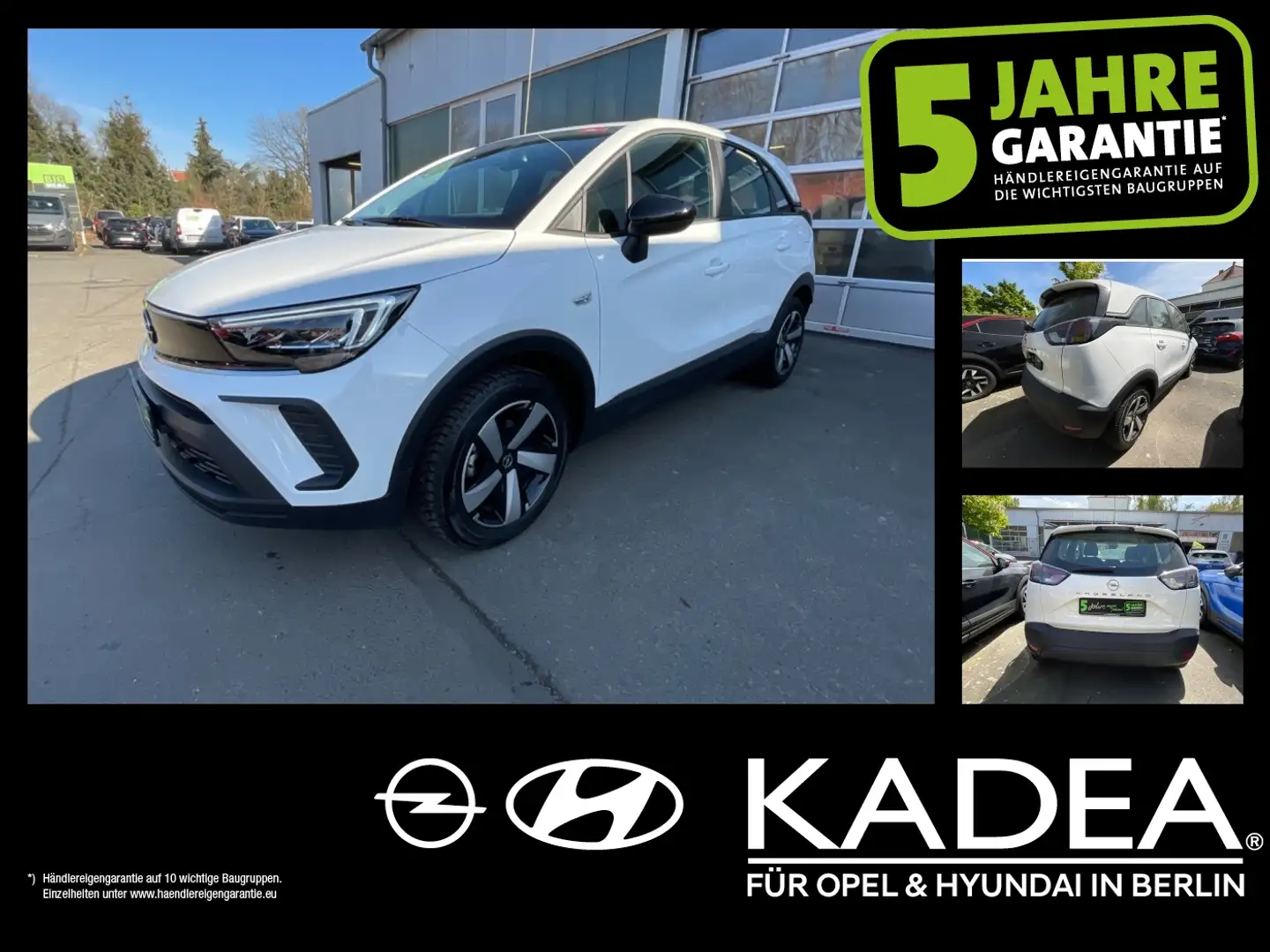 Opel Crossland 1.2 Edition AllwetterR,Klima,Wenig KM! Bianco - 1
