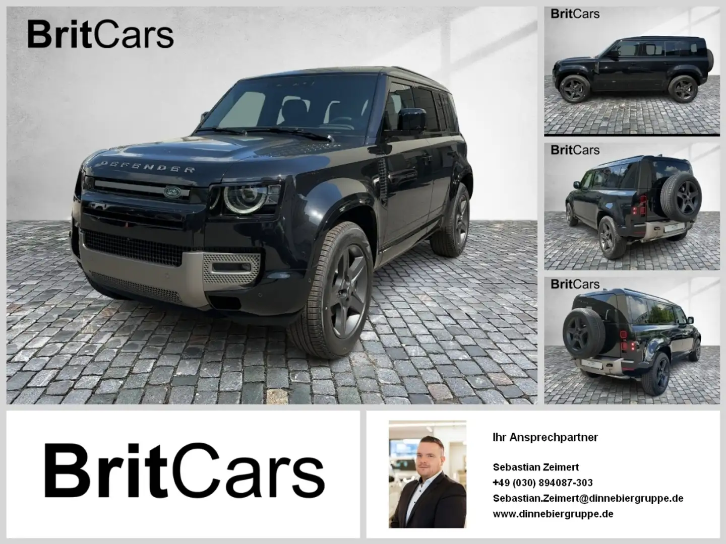 Land Rover Defender 110 D200 X-Dynamic SE Luft 360 Pano SD Schwarz - 1