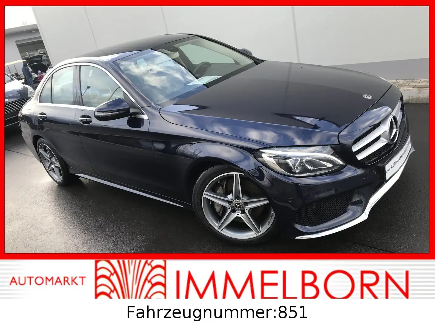 Mercedes-Benz C 250 CGI AMG  Leder*lED*Navi*Sportsitze*18*Park Blau - 1