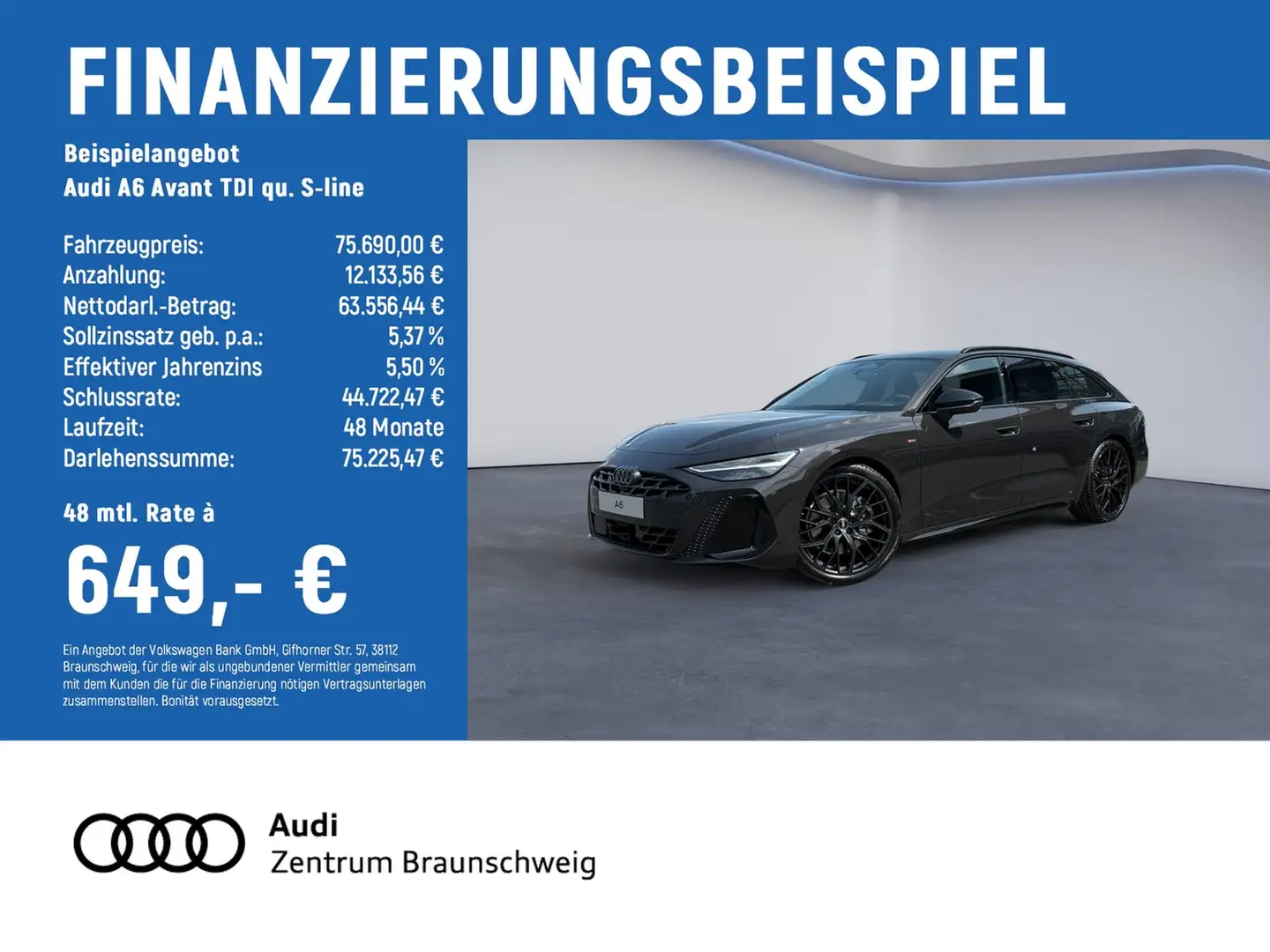 Audi A6 Avant TDI qu. S-line 360°+AHK+HuD+MATRIX+B&O Bruin - 2