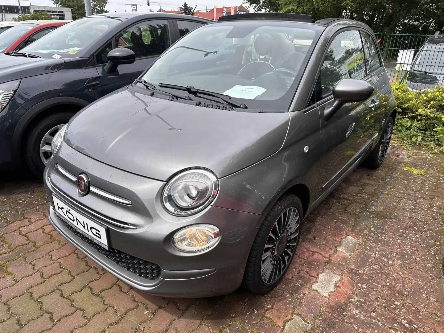 Fiat 500C Cabrio 1.2 8V Lounge Klimaautomatik PDC Grau - 1