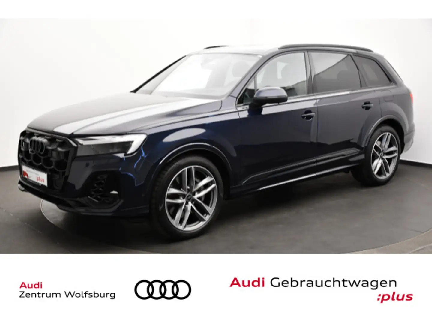 Audi Q7 55 eTFSI Hybrid S line HeadUp/Luft/Matrix/AHK Blau - 1