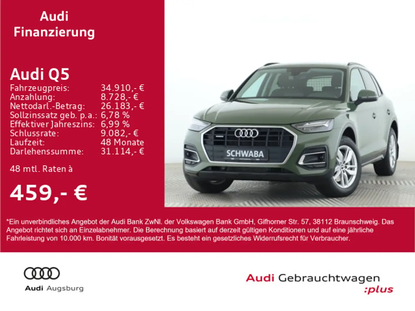Audi Q5 eTFSI 50 quattro S tronic*LED*Sportsitze*18" Grün - 1