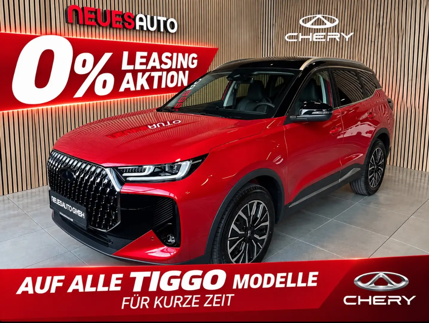 Chery Tiggo TIGGO 7 HEV UNIQUE *7 Jahre Gar.*540°Kam.*Pano* Rot - 1