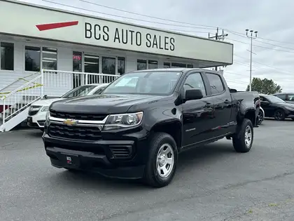 Black 2021 Chevrolet Colorado Work Truck Crew Cab 4WD Pickup Truck Four-Wheel Drive 8-Speed Automatic