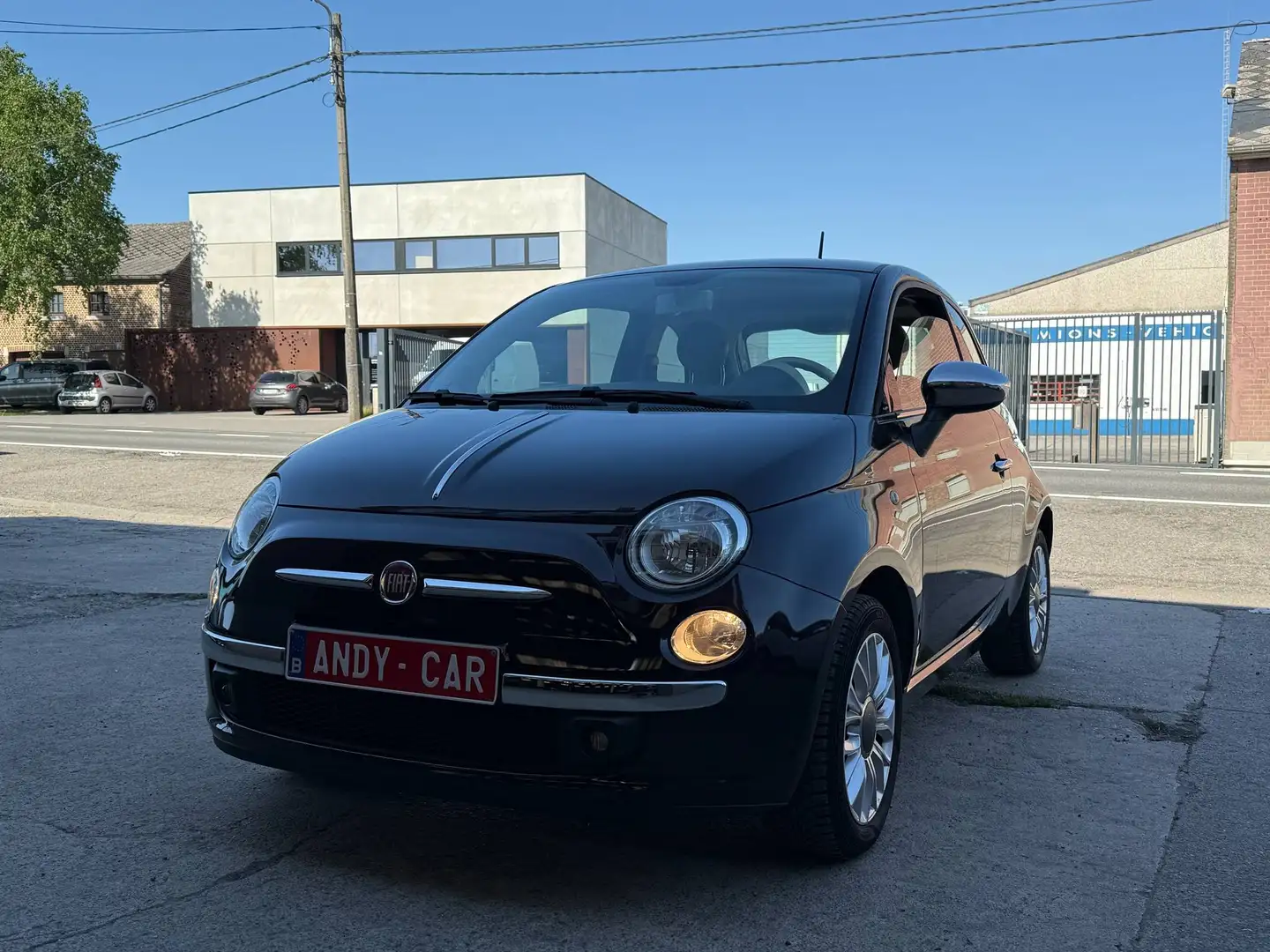 Fiat 500 1.2i ** 65.000 KM ** AIRCO ** GARANTIE ** Paars - 1