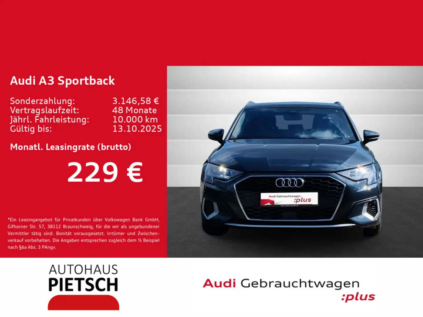 Audi A3 35 TFSI advanced AHK SmartInterface Grau - 1