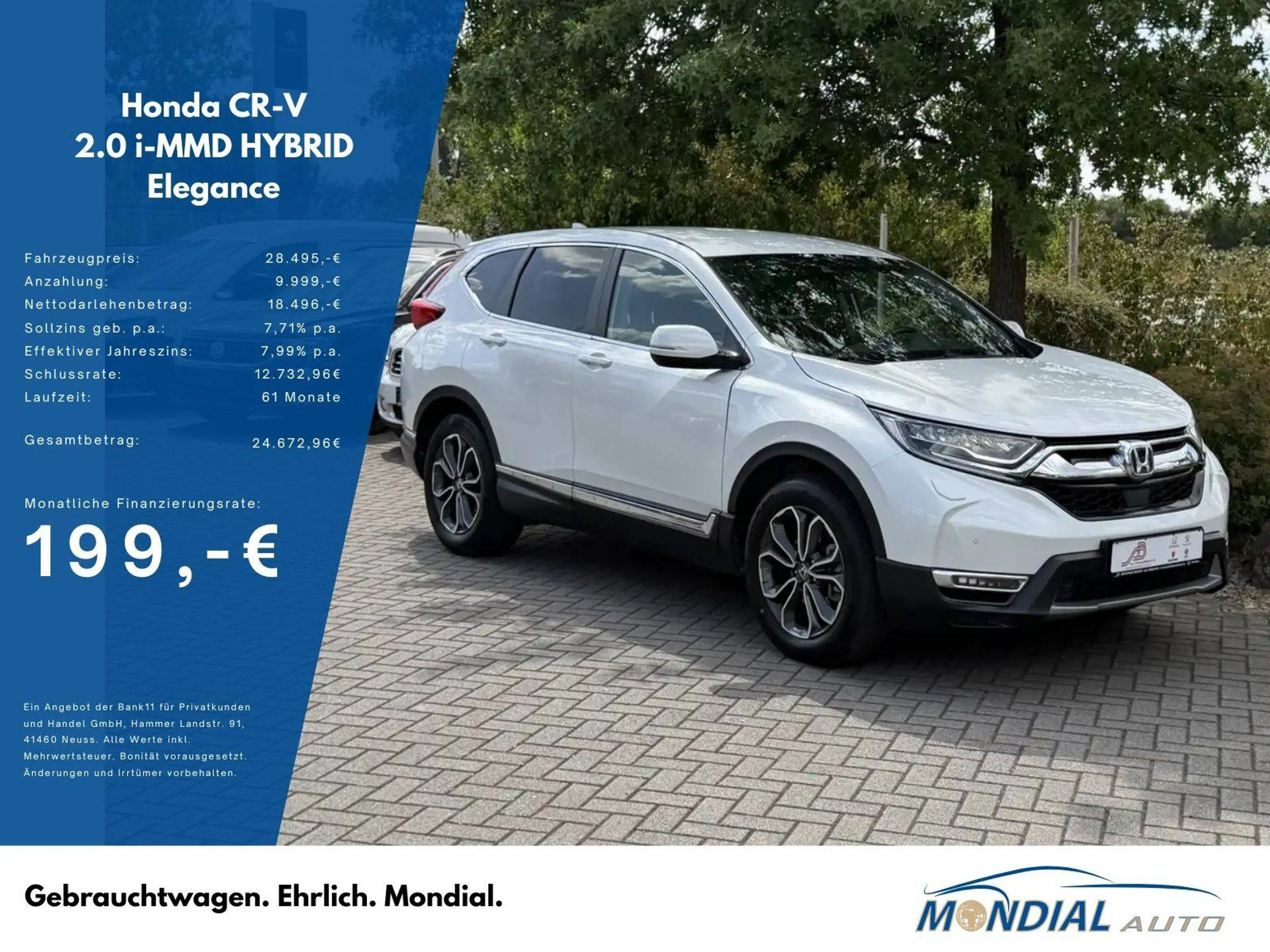 Honda CR-V 2.0 i-MMD HYBRID 2WD Elegance / 1.Hand