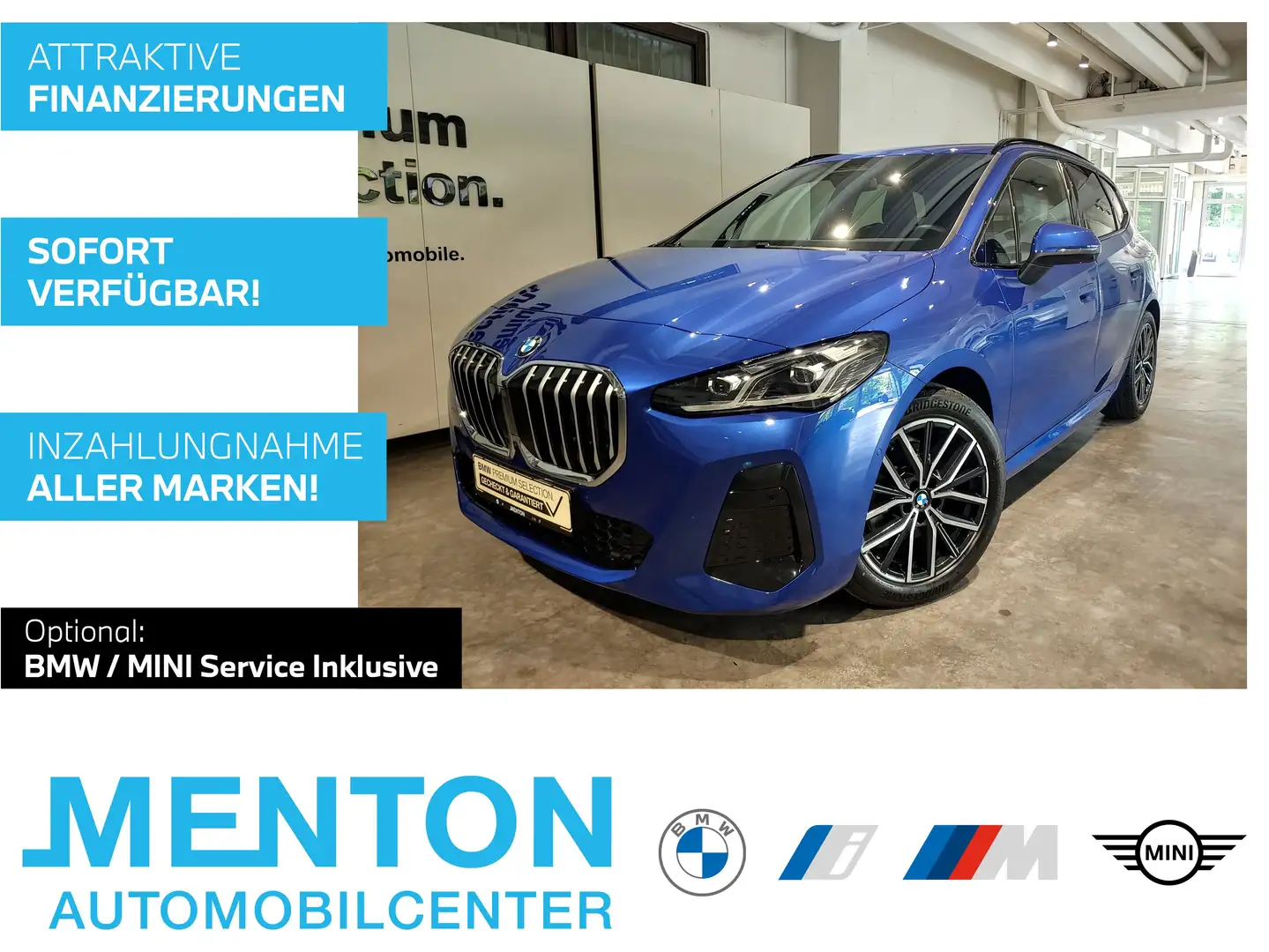 BMW 218 d M Sportpaket/AHK/HuD/RFK/harman/ad.LED Blue - 1