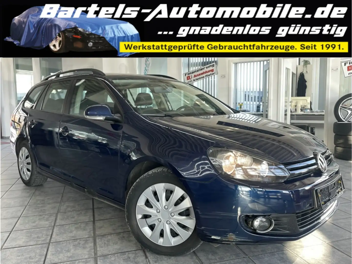 Volkswagen Golf VI Variant 1.6 TDI Trendl., Klima, Sitzh. Blau - 1