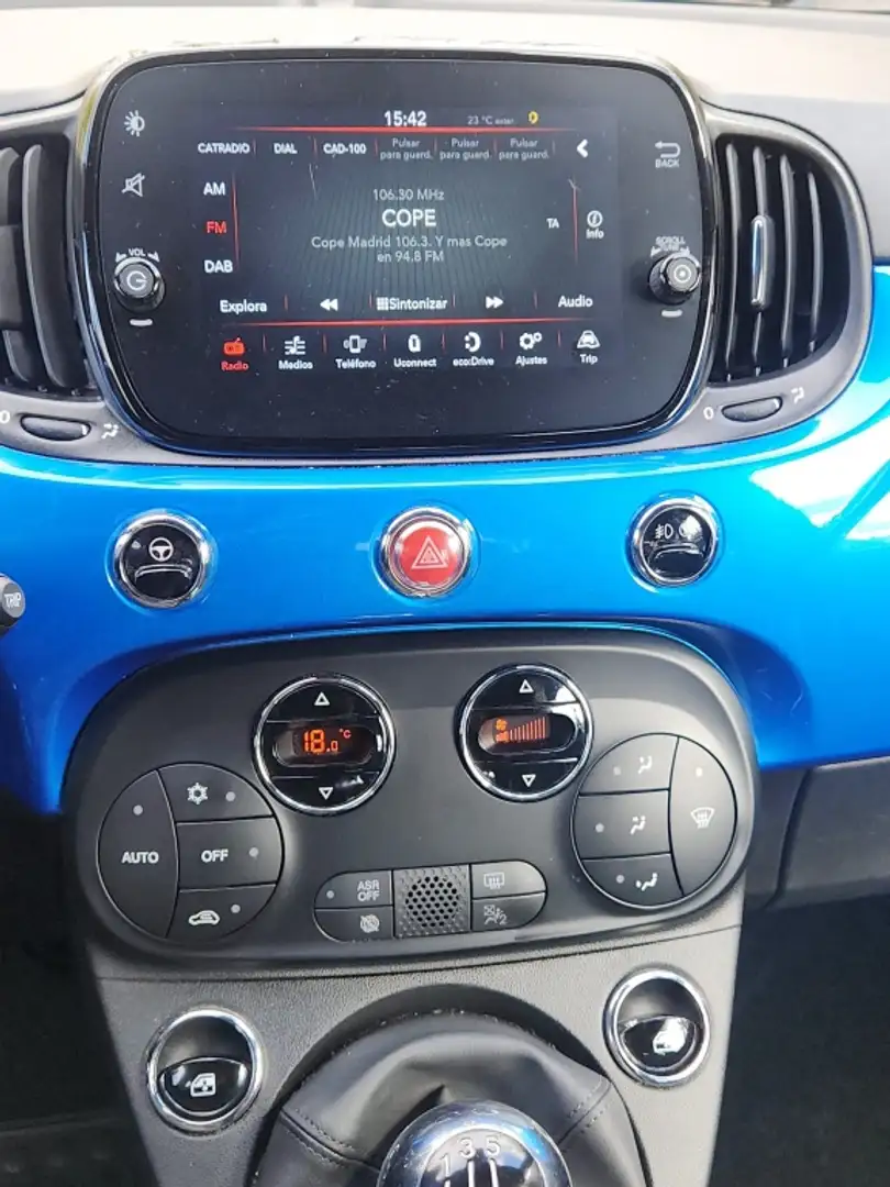 Fiat 500 1.0 Hybrid Cult 52kW Azul - 2