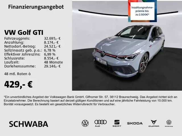 Volkswagen Golf GTI Golf VIII GTI Clubsport 2.0TSI DSG PANO*IQ.LIGHT