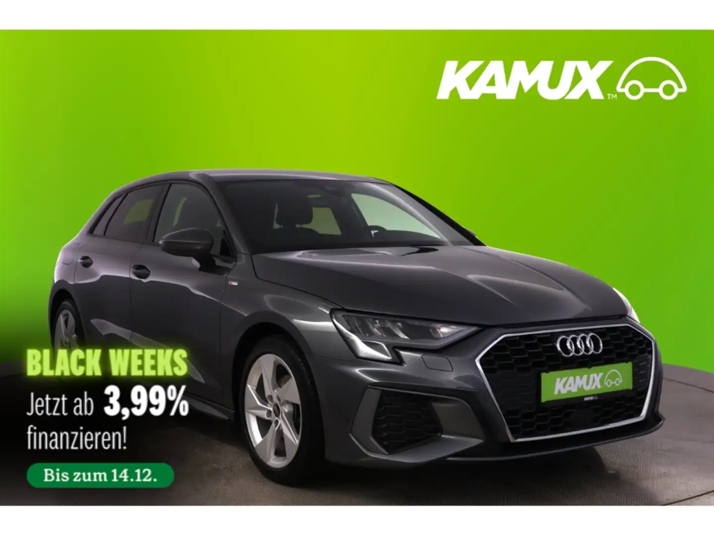 Audi A3 30TFSI SB S-tronic S-line+LED+NAVI+VIRTUAL Grijs - 1