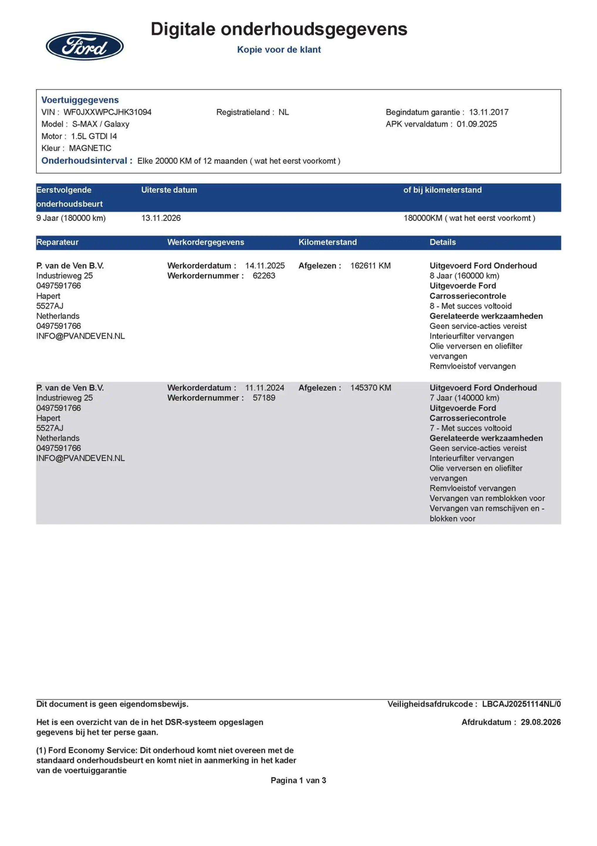 Ford S-Max 1.5 EcoBoost Titanium 7p. 160pk 6-bak | Sony — photo 34