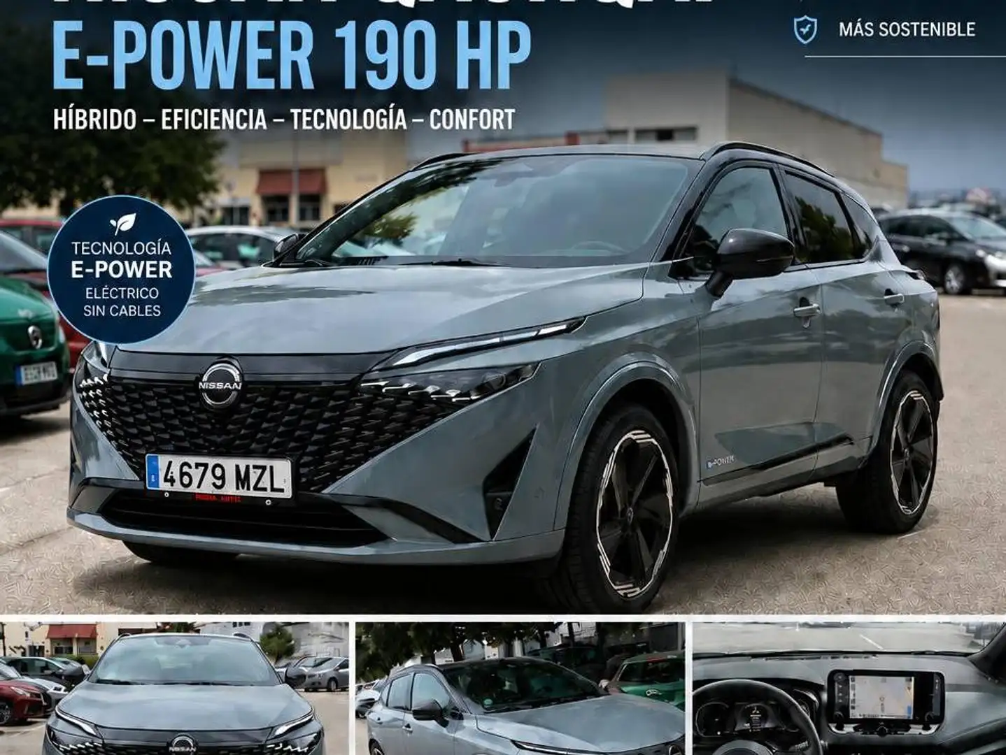 Nissan Qashqai Qashqai E-POWER N-Design 4x2 140kW N-Design Gris - 1