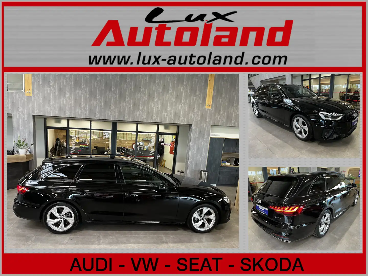 Audi A4 Avant 40 TDI S line Pano Navi LED ACC Black Noir - 1
