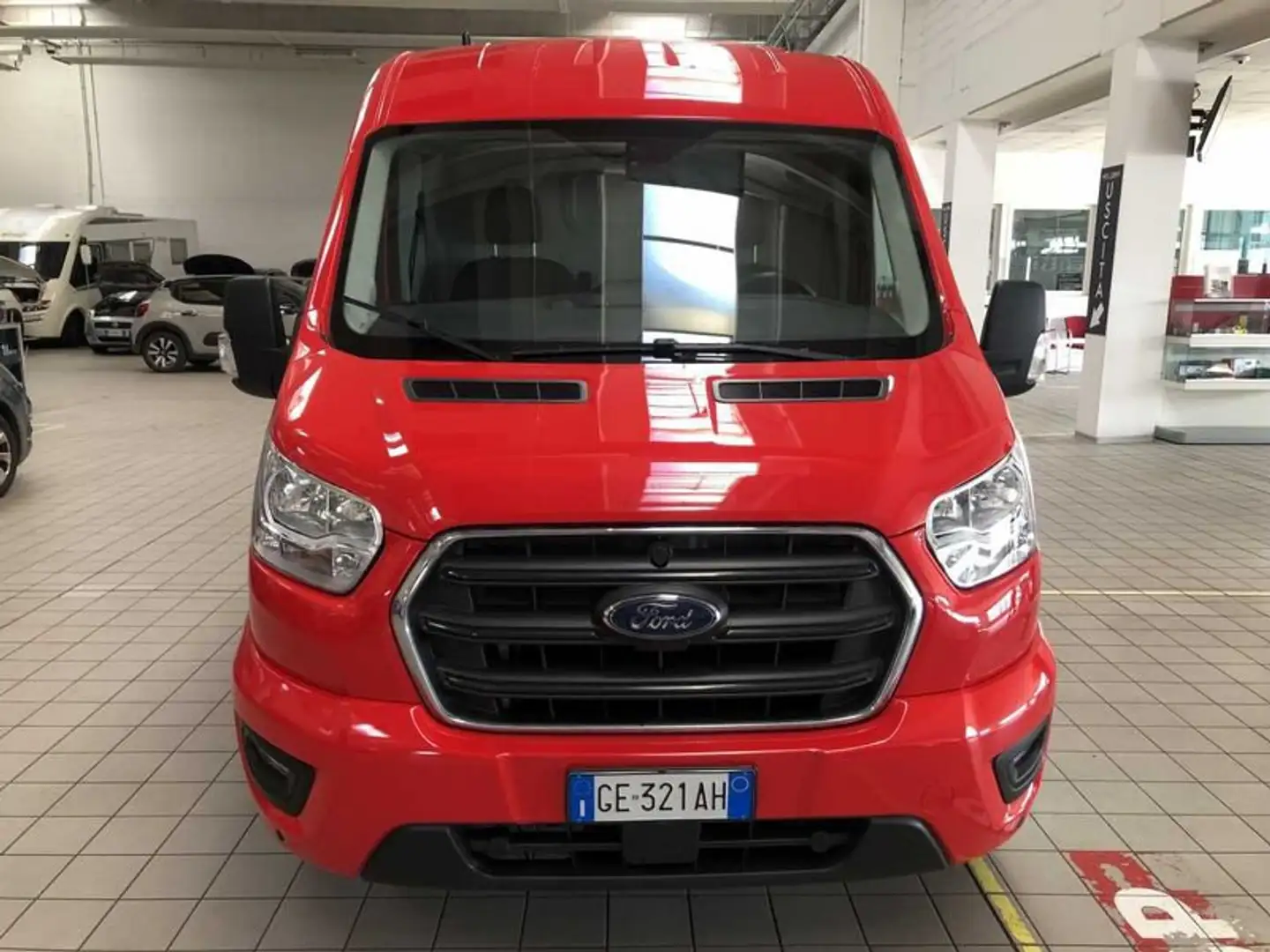 Ford Transit 330L3H2 2000 130cv Ibrido/Diesel Rojo - 2