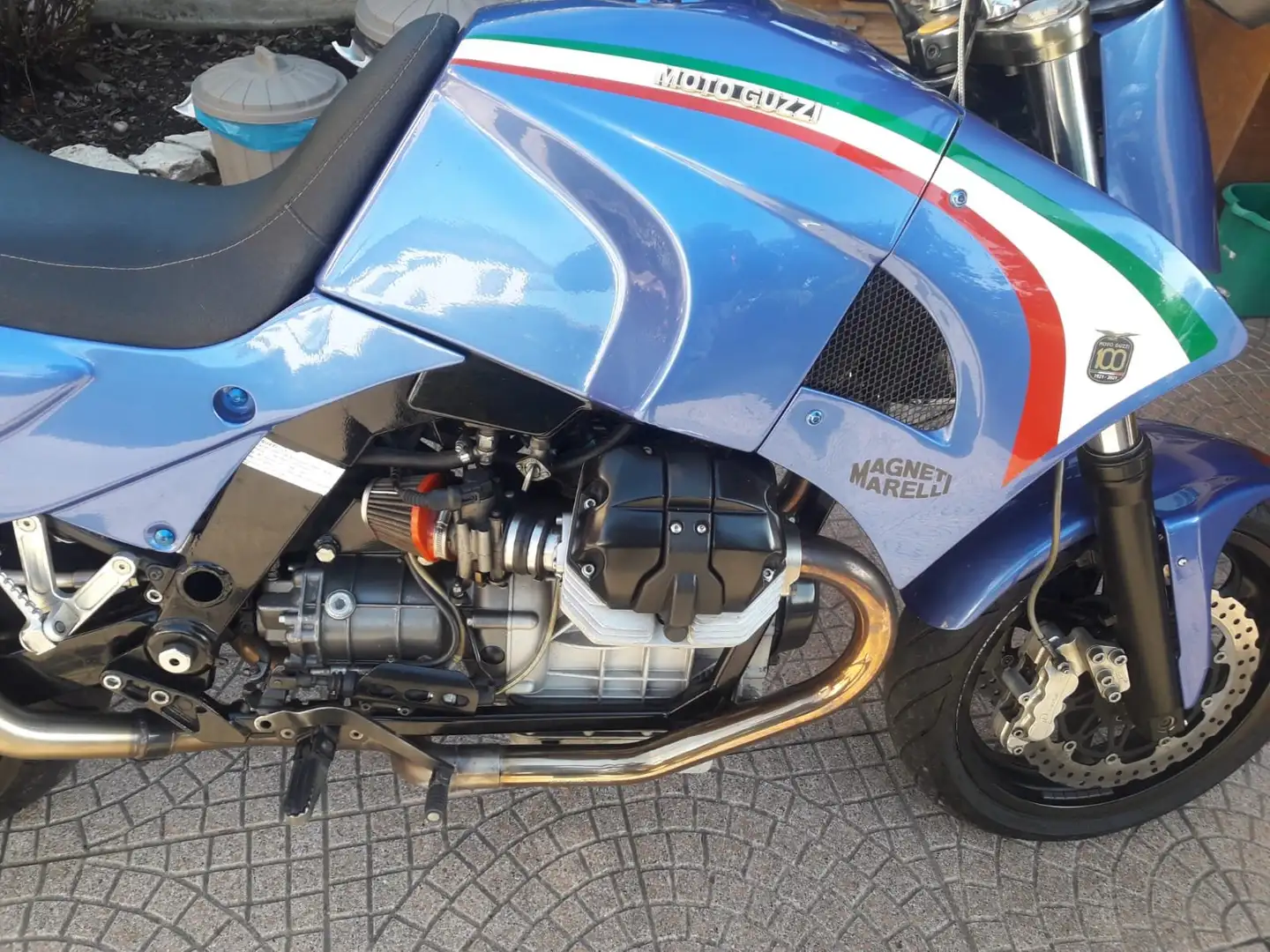 Moto Guzzi Quota 1100 SUPERMOTO FARALLI 1240 CC. TARGHETTA NUMERATA Blue - 2