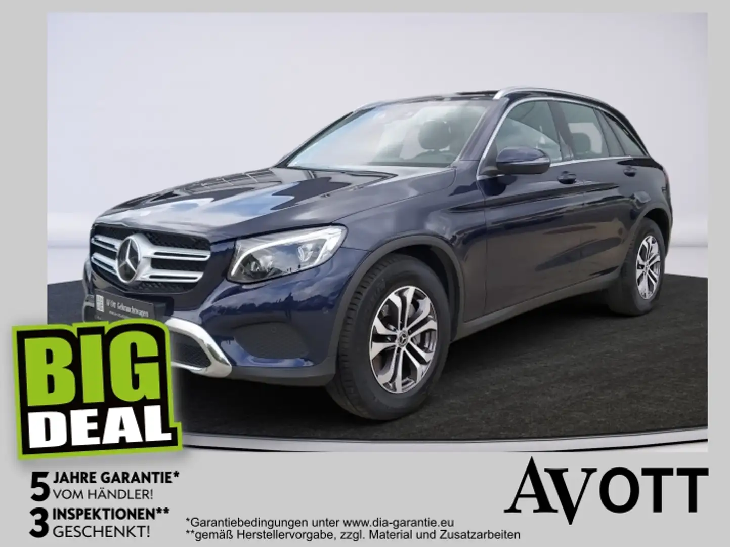Mercedes-Benz GLC 220 d 4MATIC inkl. AHK und DISTRONIC PLUS Blau - 1