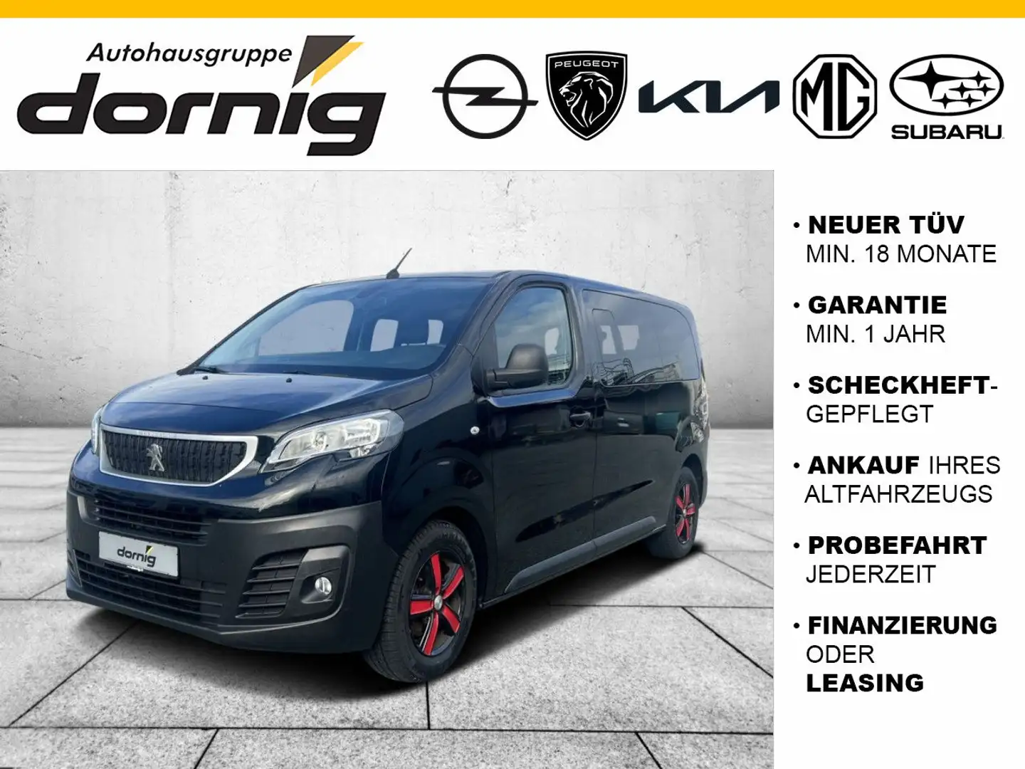 Peugeot Expert Kombi, L2 Blue HDi 120, AHK Schwarz - 1