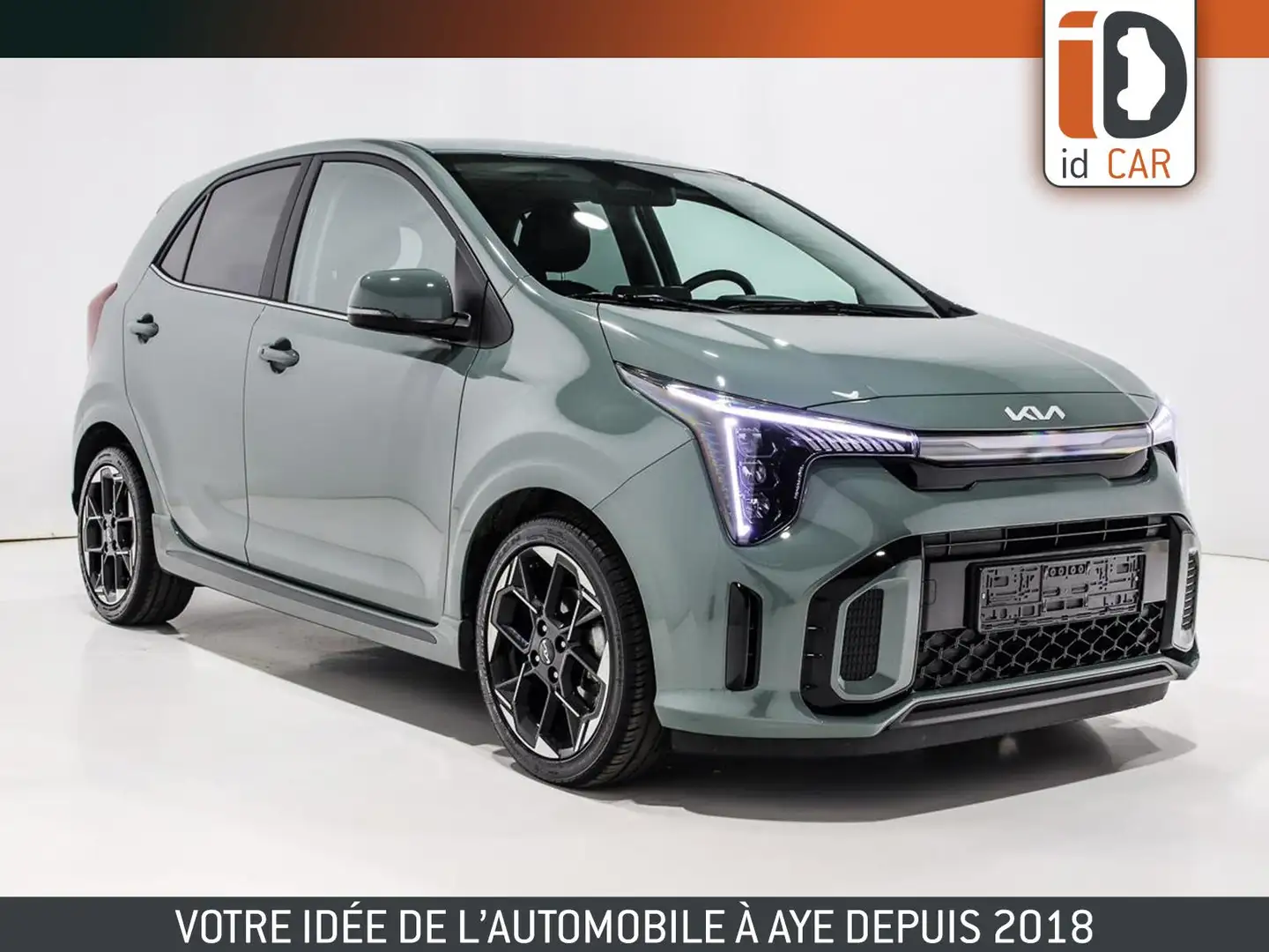Kia Picanto 1.2i 84 GT LINE CUIR LED GPS REGU RADAR JA16 Groen - 1