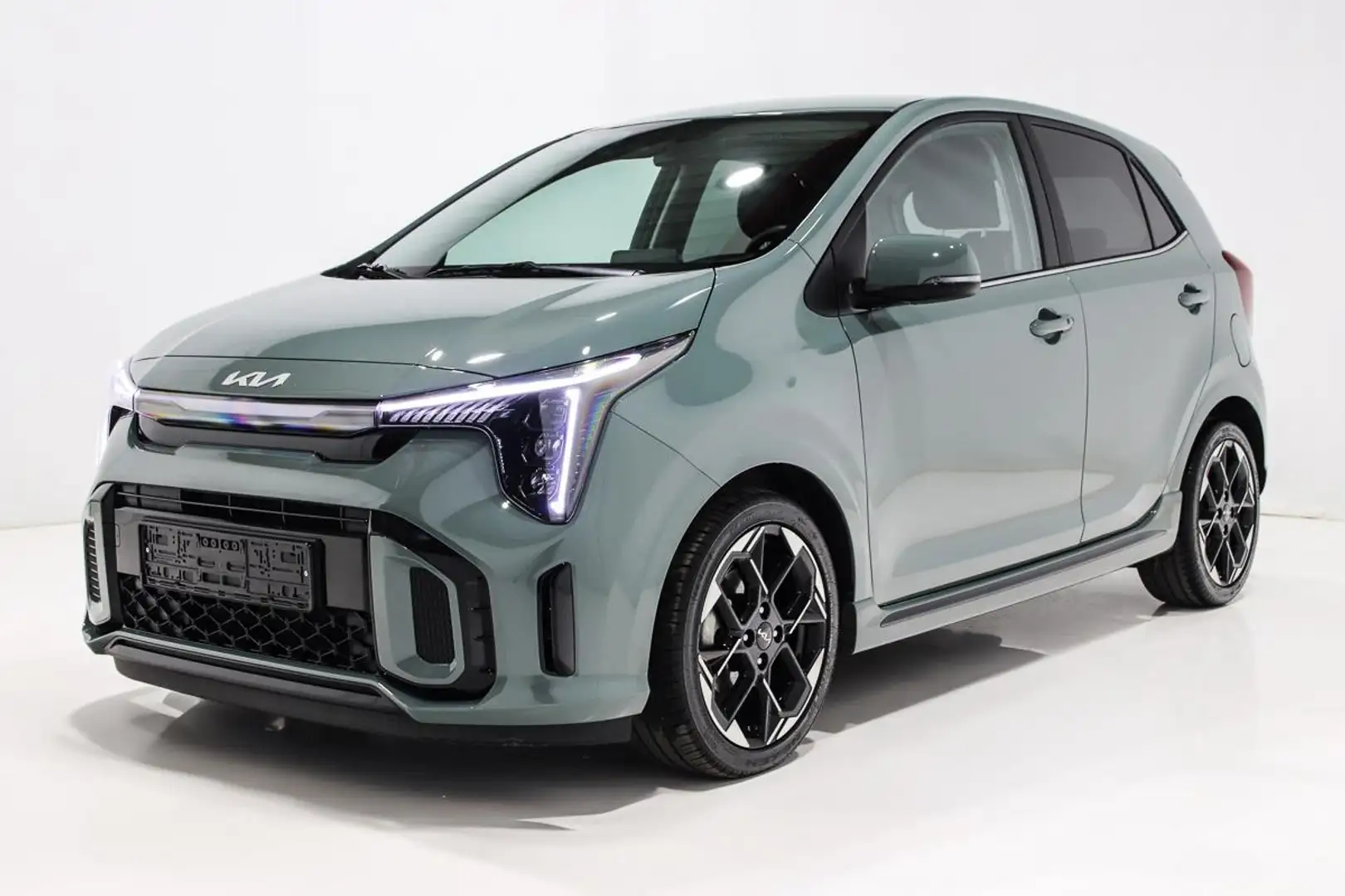 Kia Picanto 1.2i 84 GT LINE CUIR LED GPS REGU RADAR JA16 Groen - 2