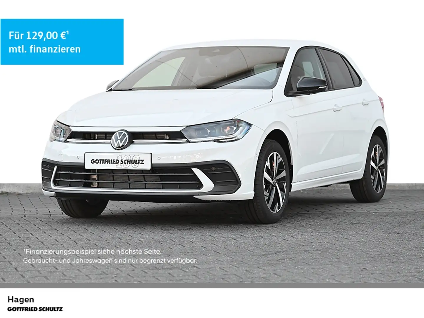 Volkswagen Polo Life 1 0 l TSI DSG GoalMatrix++Digital Cockpit Pro Weiß - 1