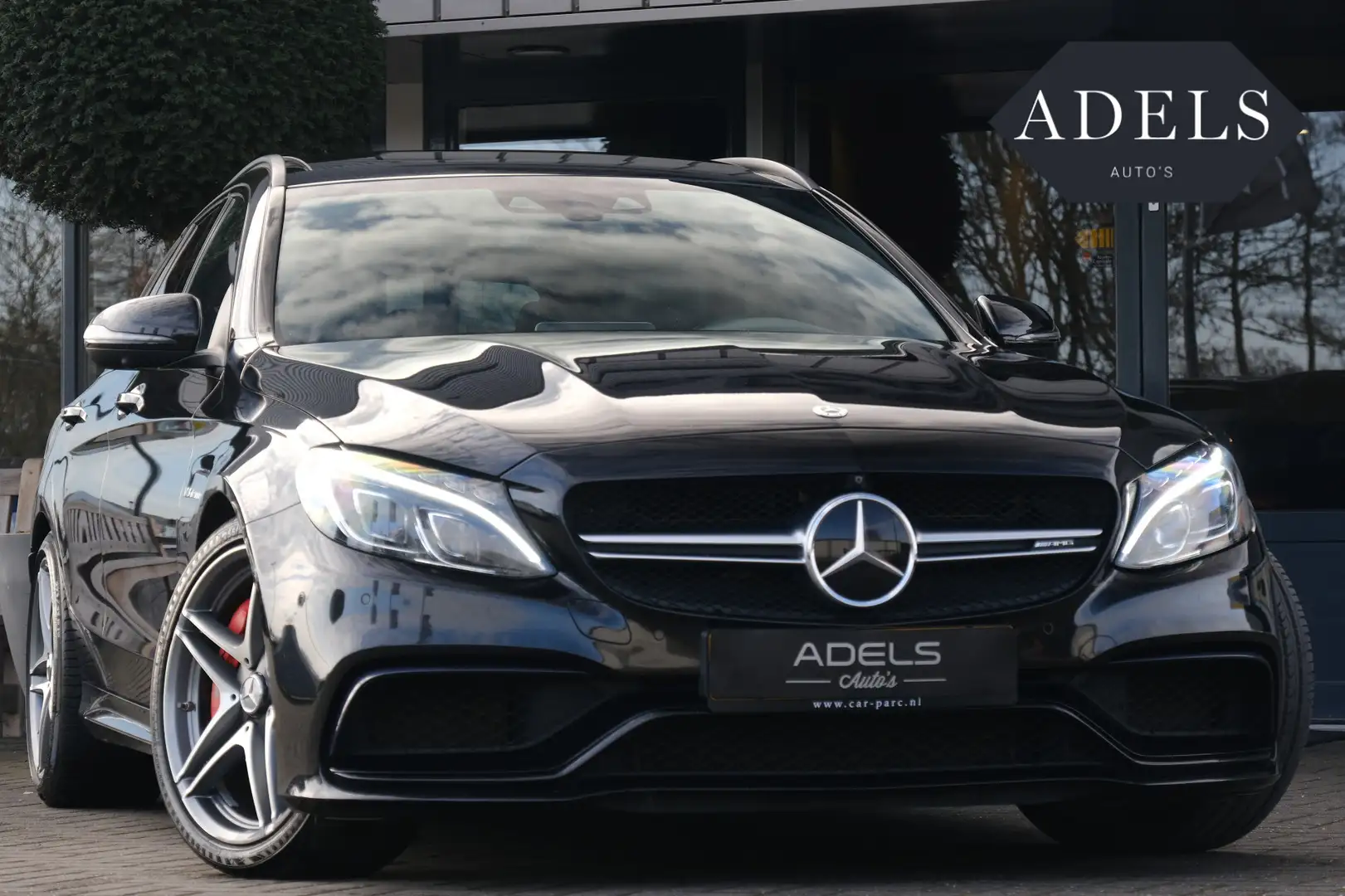 Mercedes-Benz C 63 AMG Estate S 510PK PANO|HUD|BURMESTER|NIGHTPAKKET|KEYL Noir - 1