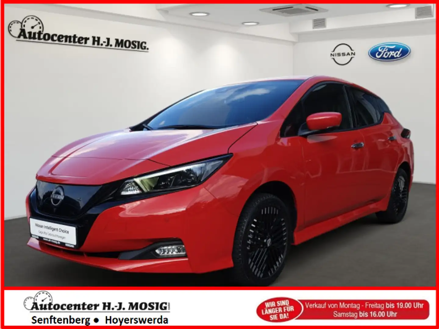 Nissan Leaf e+ (59 kWh) N-Connecta / LED / Winterpaket Rouge - 1
