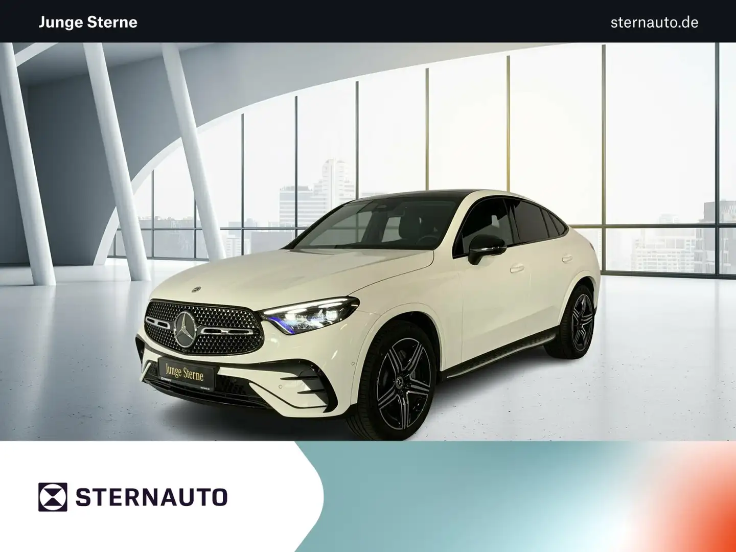 Mercedes-Benz GLC 220 GLC 220 d AMG-Line AHK 360°Cam Pano NightPak Weiß - 1