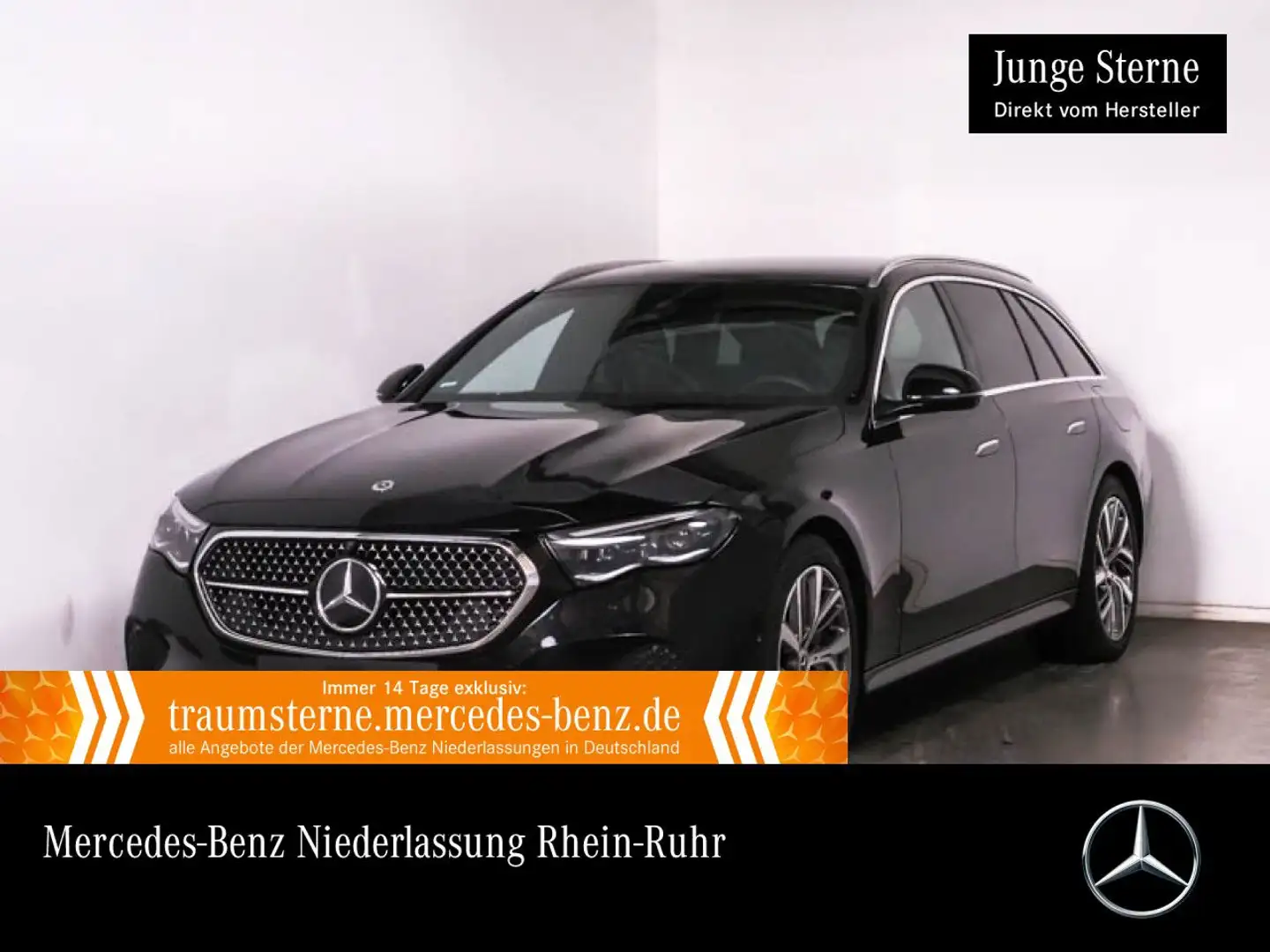 Mercedes-Benz E 300 de T Hybrid Avantgarde 360° Distr. AHK PTS Nero - 1