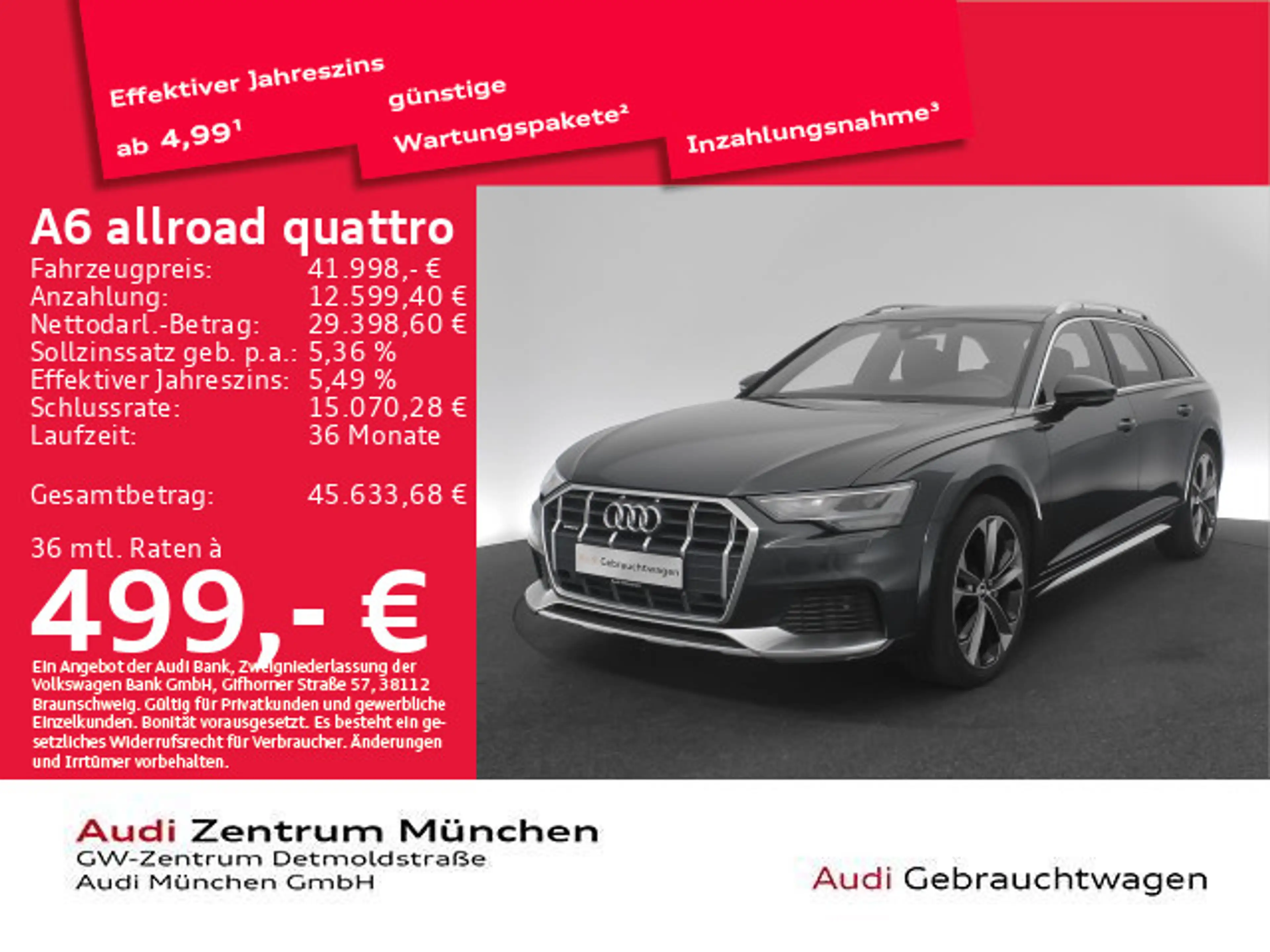 Audi A6 allroad A6 allroad 55 TDI qu. tiptr. Pano/B&O/Luftfed./A
