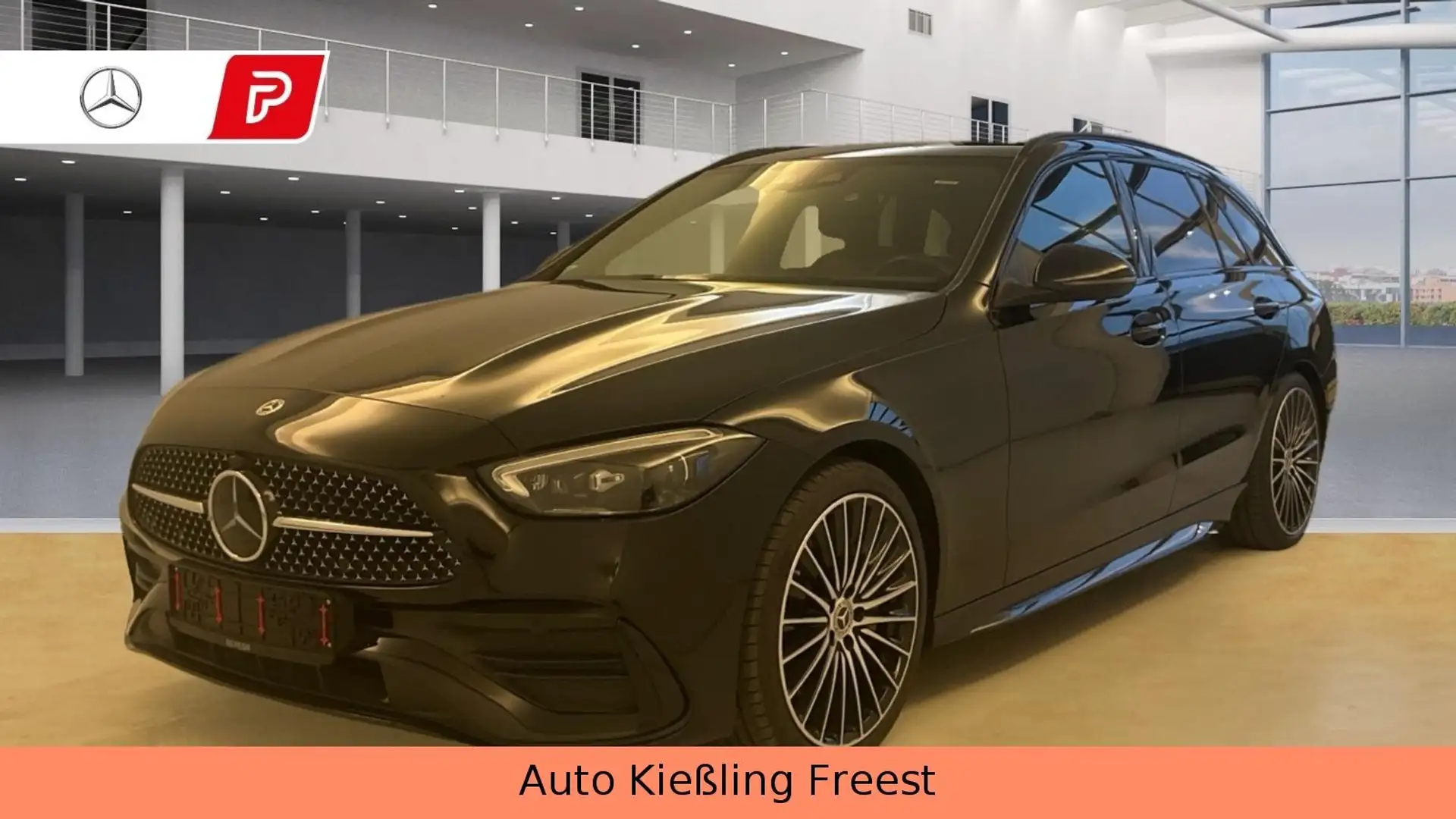 Mercedes-Benz C 200 T-Modell AMG Aut LED Night SHZ Kam Leder Schwarz - 2