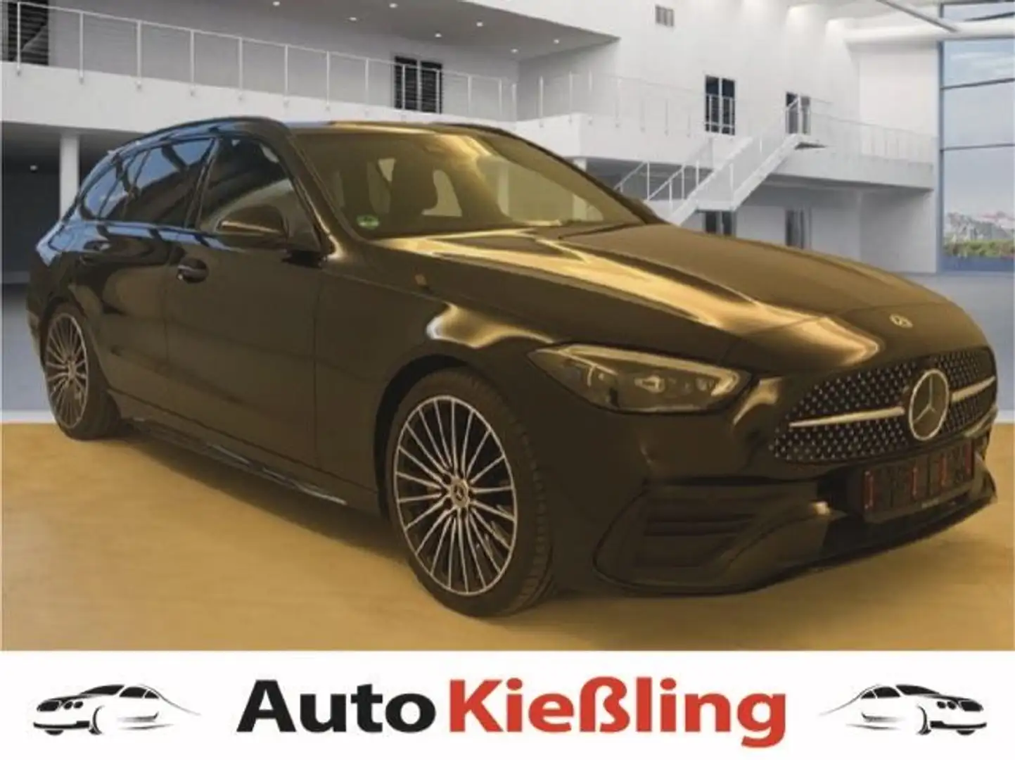 Mercedes-Benz C 200 T-Modell AMG Aut LED Night SHZ Kam Leder Schwarz - 1