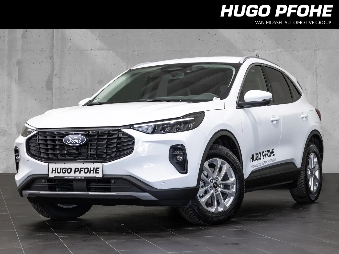 Ford Kuga Titanium 2.5 Duratec FHEV CVT Sports Utility Vehic Weiß - 1