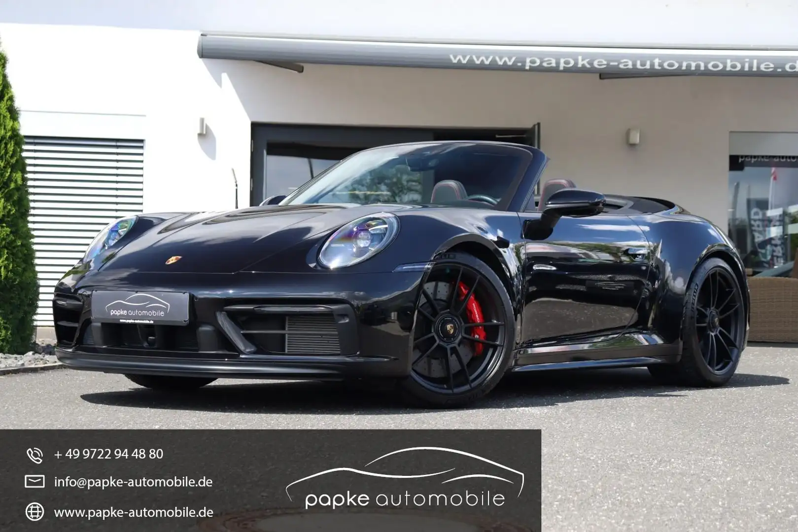 Porsche 992 GTS Cabrio ++INNODRIVE+SURROUND-VIEW+90LTR++ Nero - 1