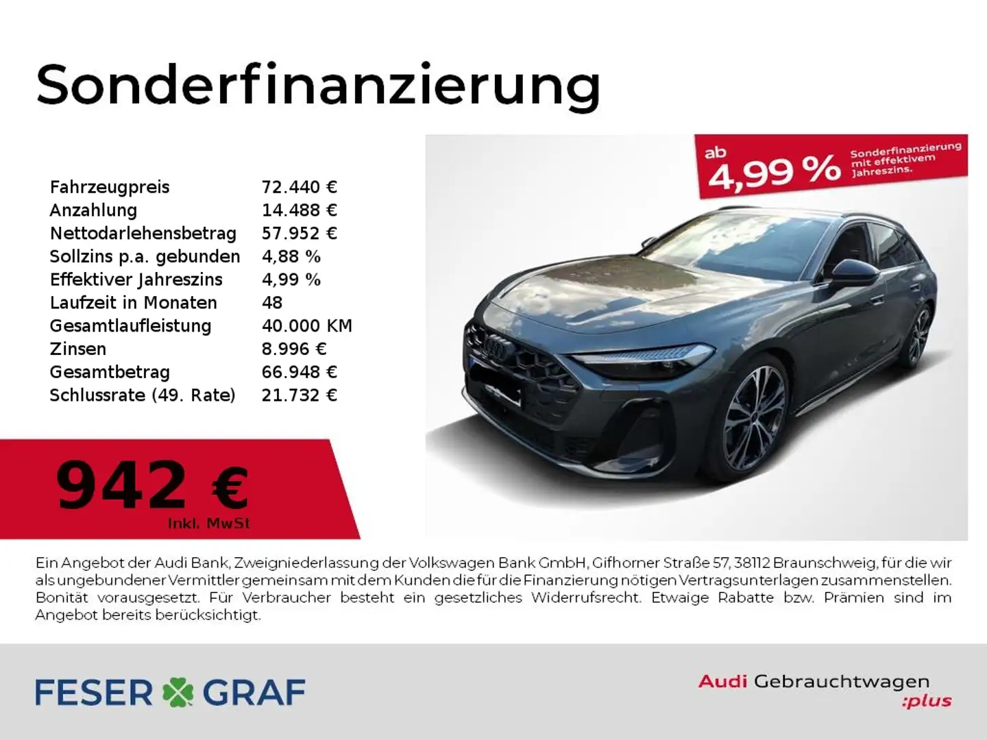 Audi S5 Avant 3.0 TFSI quattro Sitzbel./ B&O/ matrix & OLE Grau - 1