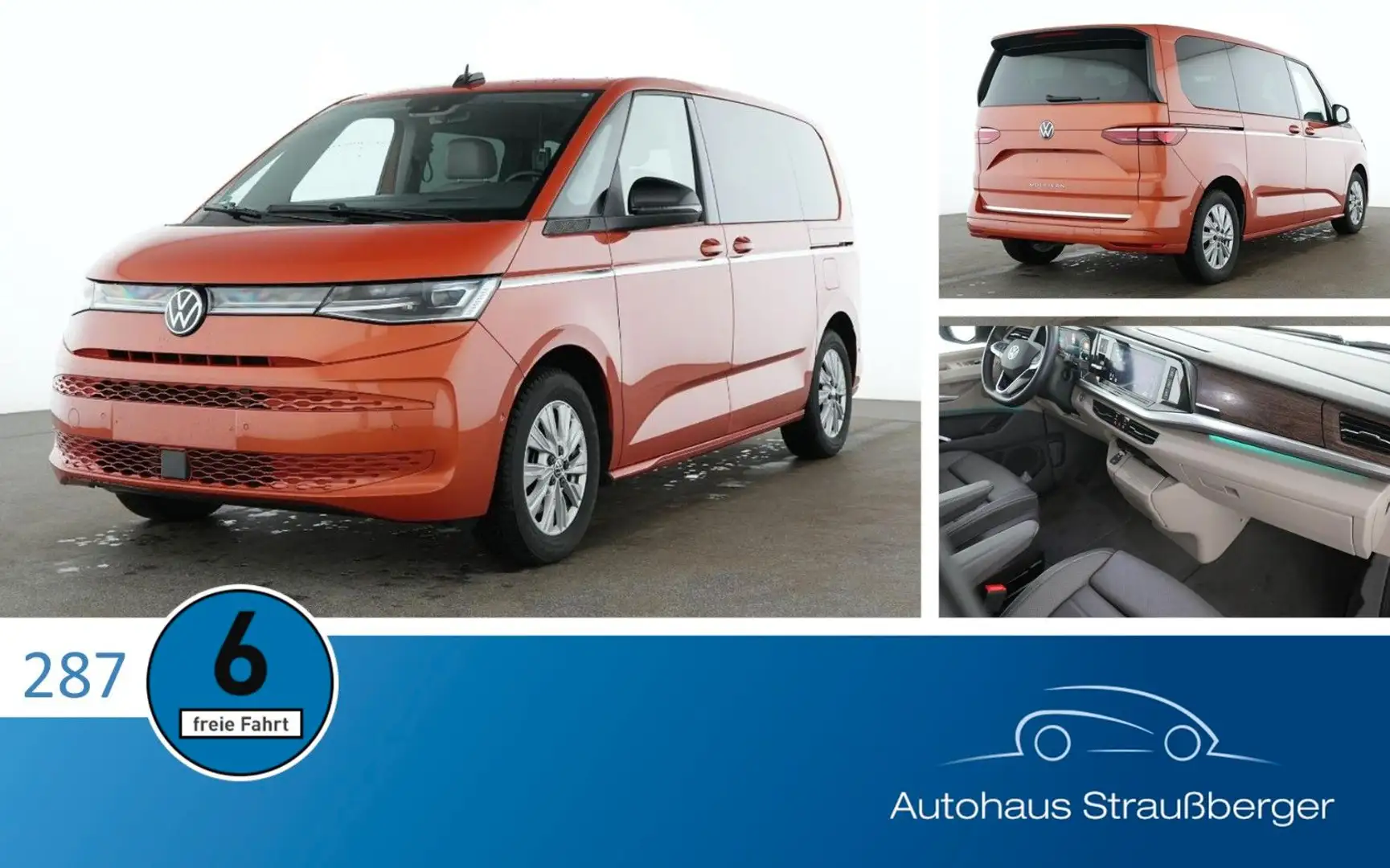 Volkswagen T7 Multivan KR TSI Style 7-S ACC DCC HuD Leder Oranj - 1