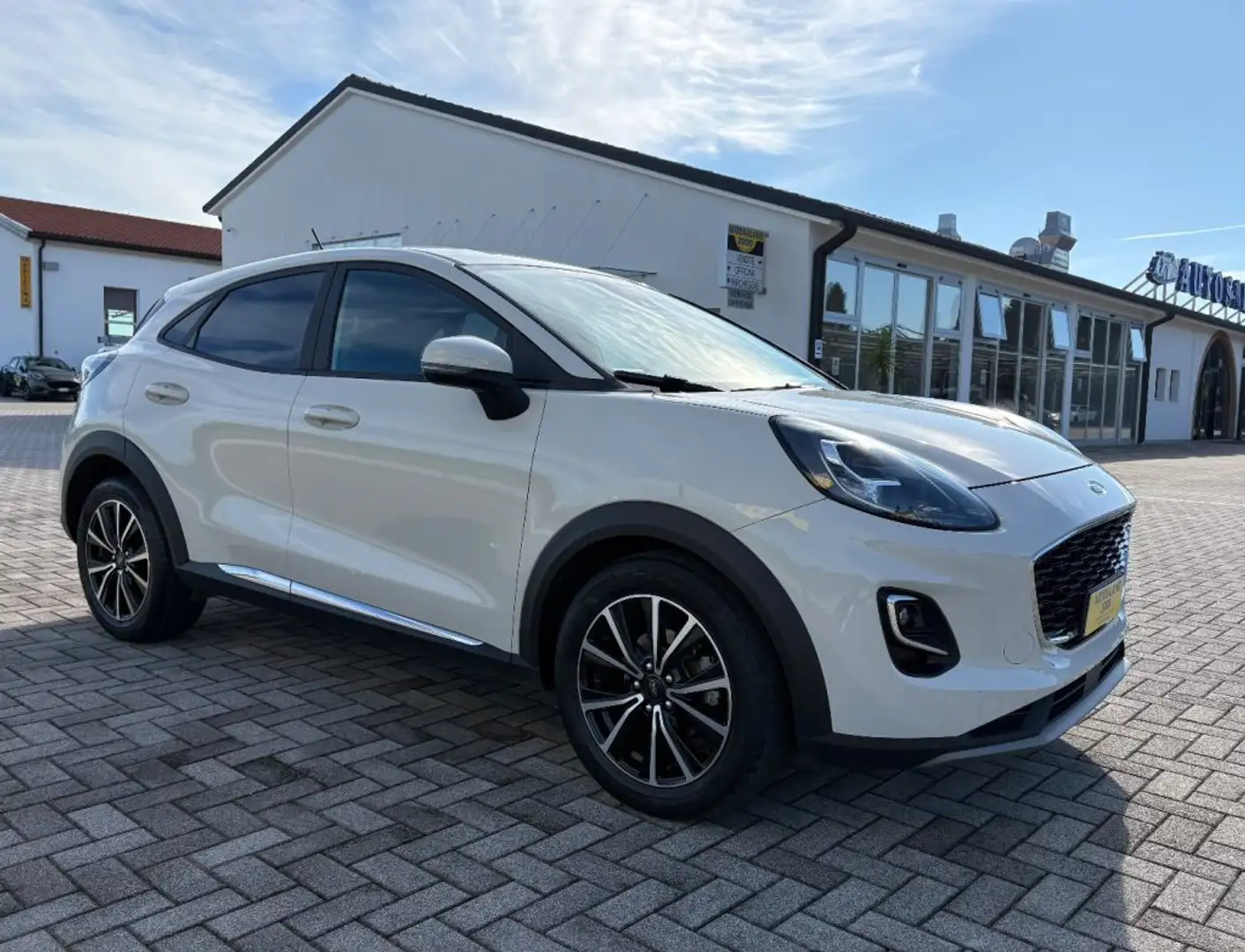 Ford Puma 1.0 EcoBoost Hybrid 125 CV PREZZO+IVA AUTOCARRO/N1 Weiß - 2