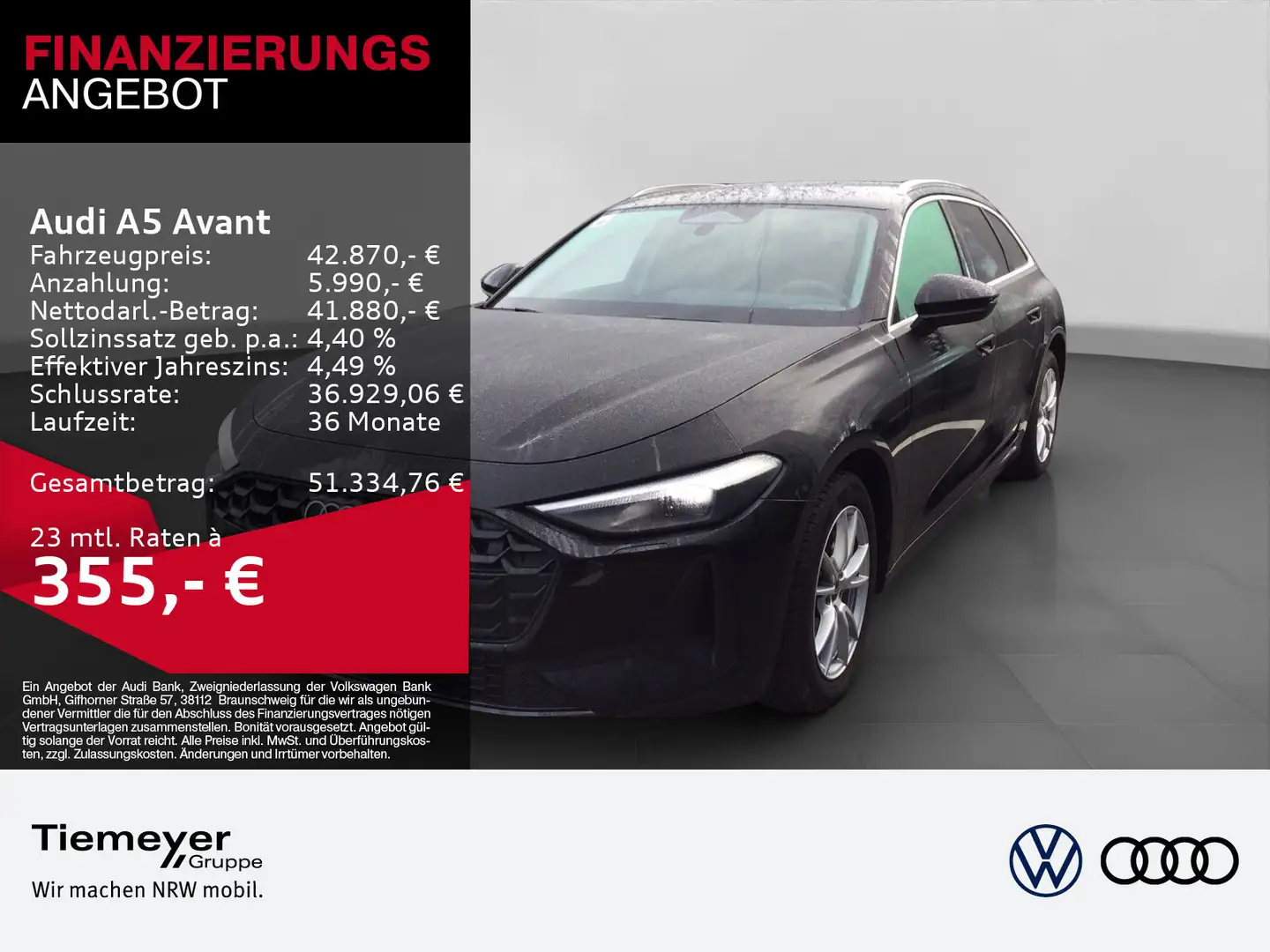 Audi A5 TFSI Q LM18 SPORTSITZE AHK KAMERA Schwarz - 1