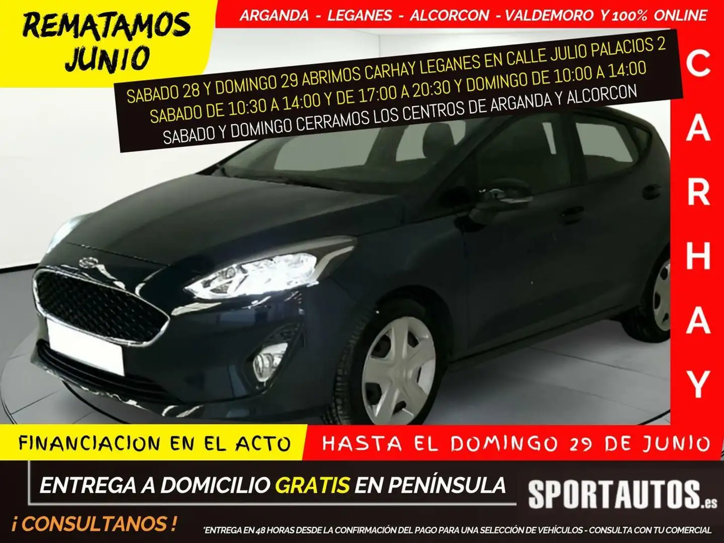 Ford Fiesta 1.0 ECOBOOST MHEV 92KW (125CV) TREND 5P Noir - 1