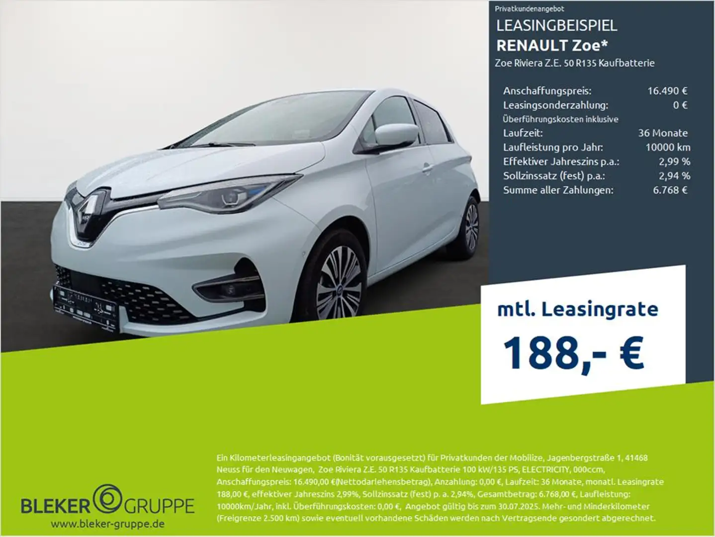 Renault ZOE Zoe Riviera - 1