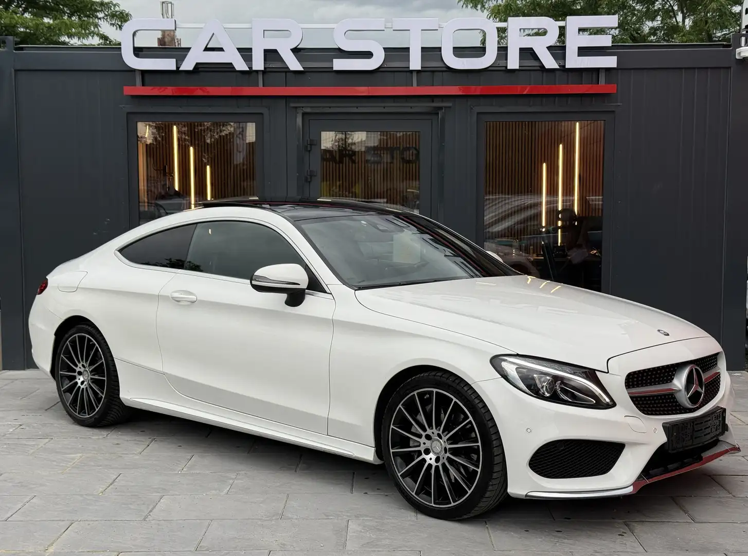 Mercedes-Benz C 250 AMG-Line|Pano|Kamera|Navi|LED|Ambiente|Sitzheiz| Weiß - 1