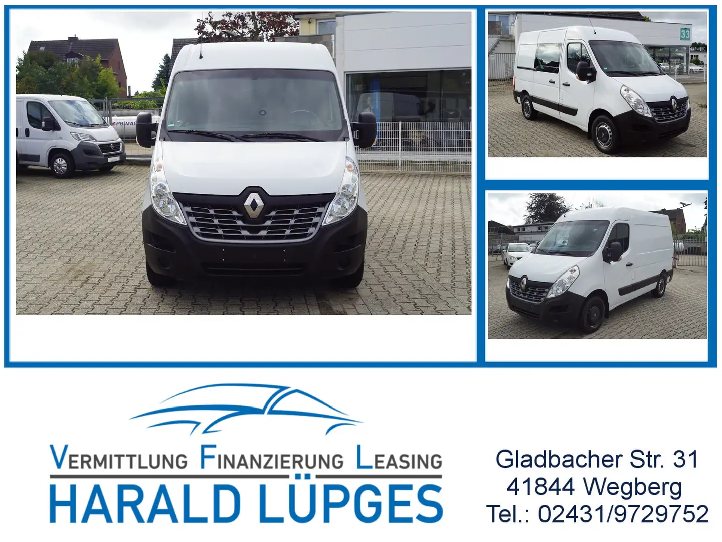 Renault Master Kasten L1H2 Hohes Dach, Klima, RFK, Euro6 Blanc - 1